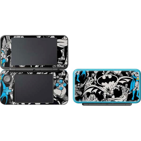 DC Comics Batman Characters Action Poses Print Nintendo 2DS XL (2017) Skin